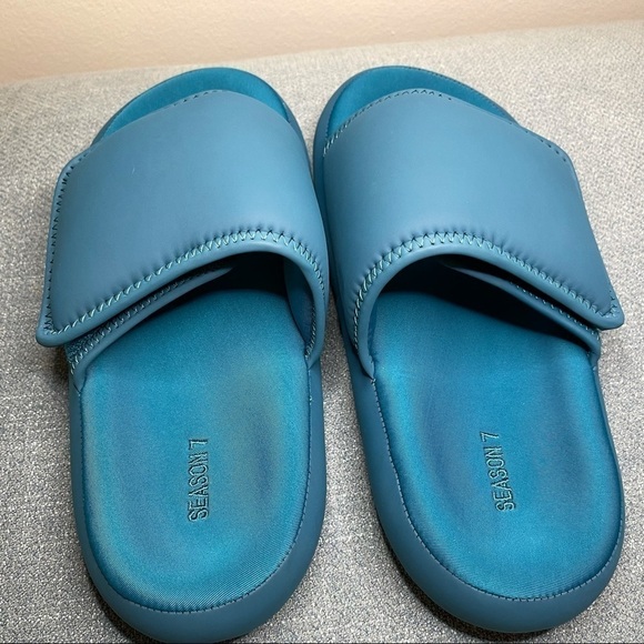 Yeezy Season 7 Neoprene Aqua Slipper Slides Size 38 - Picture 7 of 12